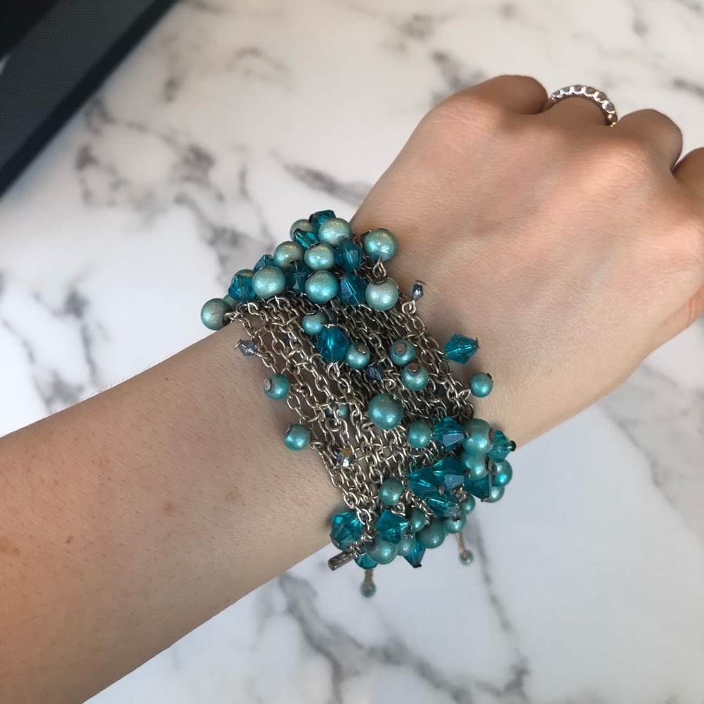 H&M Blue Bead Bracelet